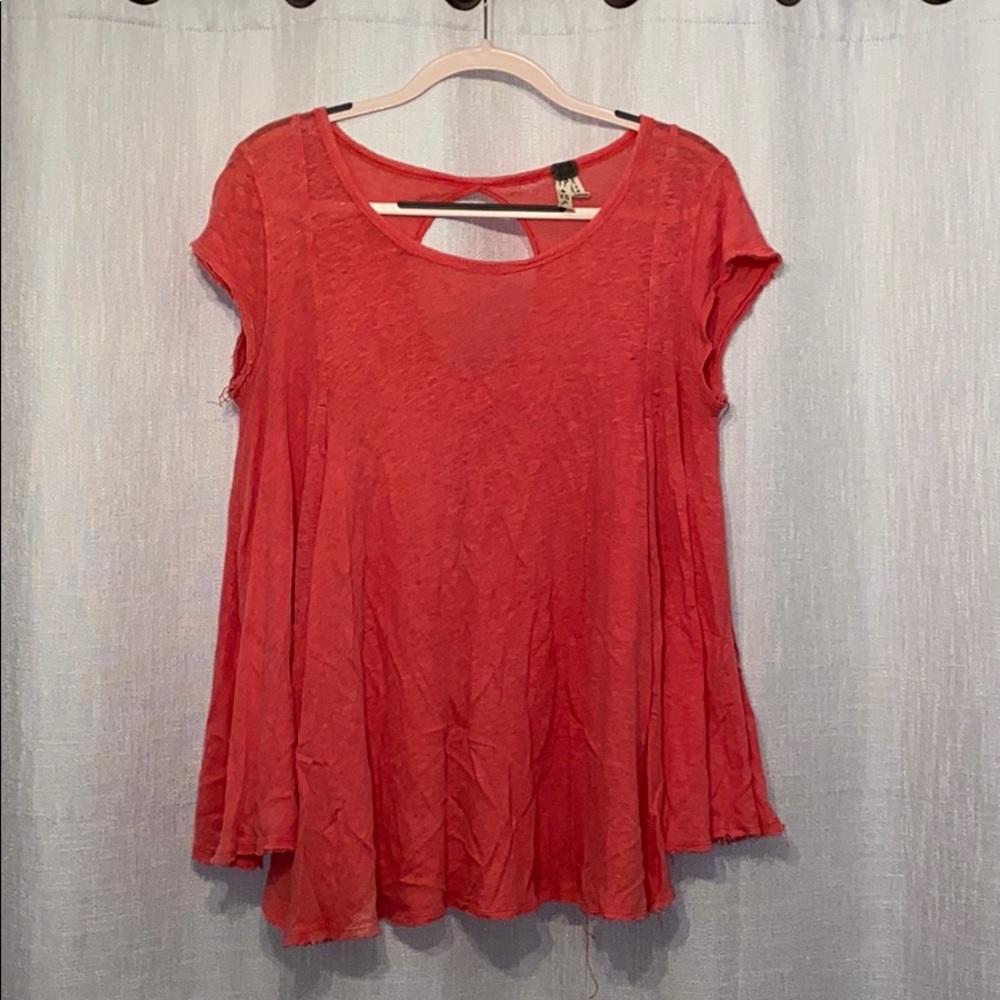 Free People Short Sleeve Top